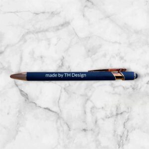 kuli_blau_gravur Stylus-Kugelschreiber blau mit Gravur