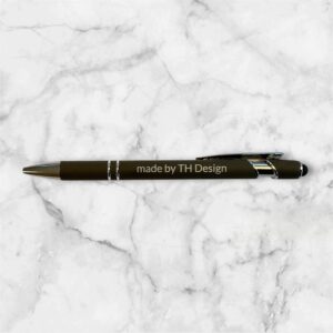 kuli_grau_gravur Stylus-Kugelschreiber grau mit Gravur